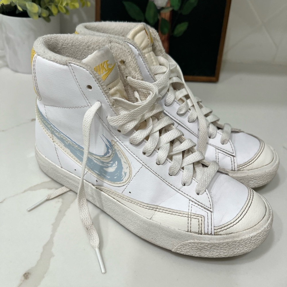 Nike Blazer Mid 77 GS Brushstroke Royal Tint GS Size 4Y / Women's 5.5 DX3070-10